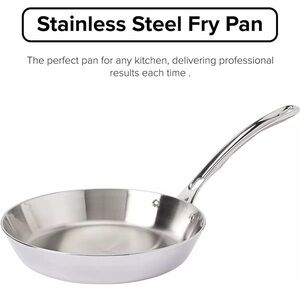 Viking 3 PLY 18/8 Stainless Steel 8" Frying Pan Aluminum Core Dishwasher Safe